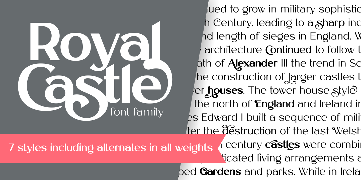 Пример шрифта Royal Castle
